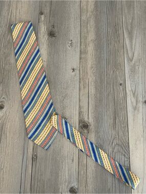 Daniel De Fasson Mens Handmade Silk Tie Aztec Style Design Motion Miami